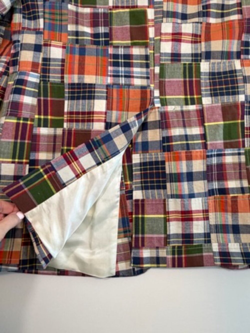JOS A BANK Plaid Madras Sport Coat Blazer Mens 44 XL Preppy - Picture 9 of 13